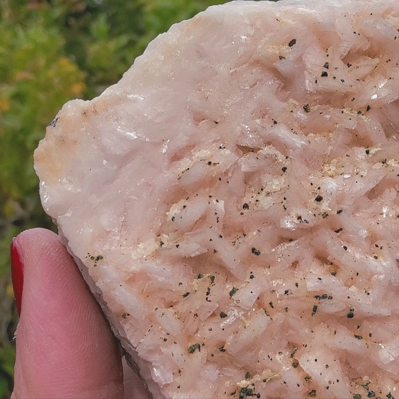 Icy Pink Peach Display Dolomite w/ Chalcopyrite Specimen--Collector's Quality - Picture 11 of 17